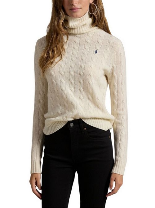 dolcevita donna a trecce crema Ralph Lauren | 211888686004